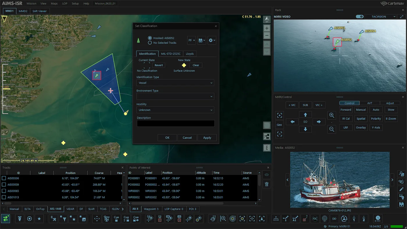 Screenshot of AIMS-ISR