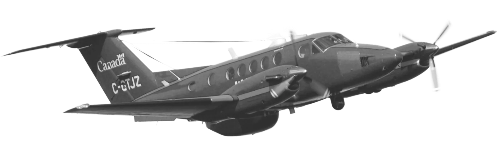 picture of fisheries aircraft flying past