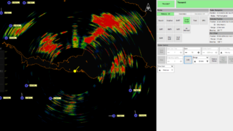 Screenshot of UAS radar feed