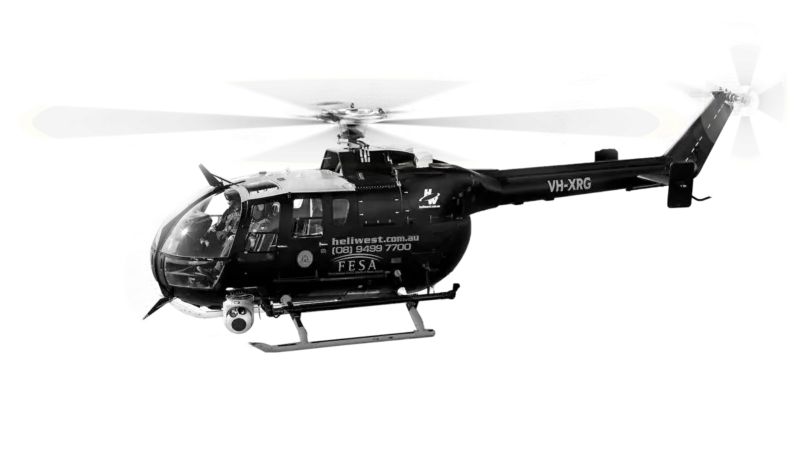 Picture of Heliwest firefighting Helicopter flying
