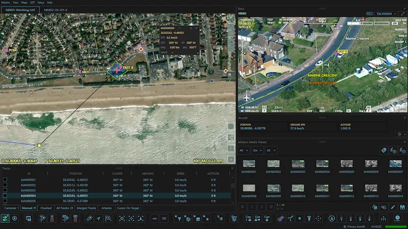 Screenshot of AIMS-ISR showing capture